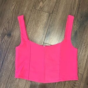 NWT Size large pink tank top